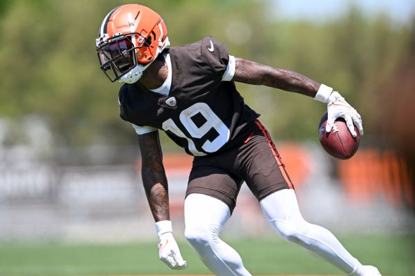 Browns WR Goodwin (clots) to miss camp's start