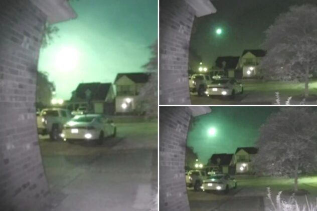 Green fireball caught on Ring camera sparks UFO panic: ‘That’s an alien ship’