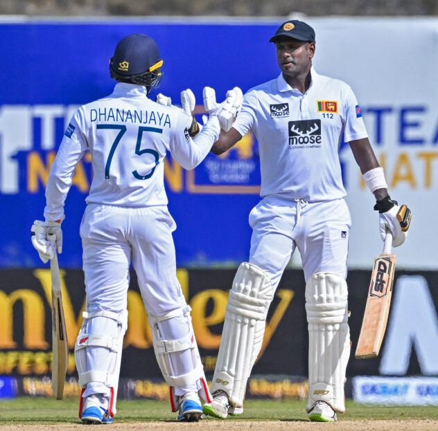 Mathews and Dhananjaya bring Sri Lanka back after Afridi won the morning session