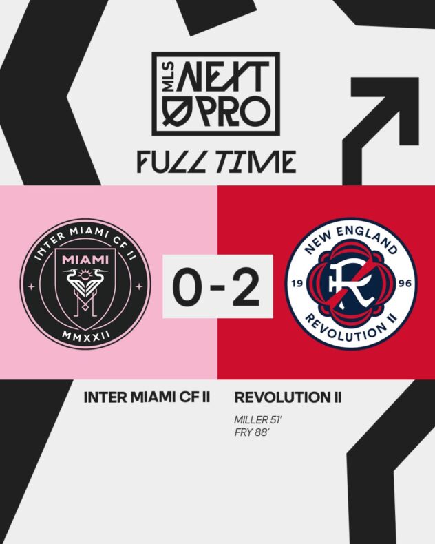 Peyton Miller scores his first professional goal as Revolution II win 2-0 versus Inter Miami CF II