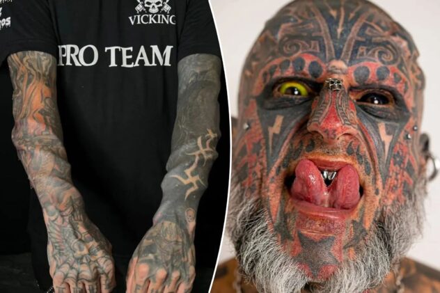 ‘Real-life demon’ gets craziest body modification yet: snake implants