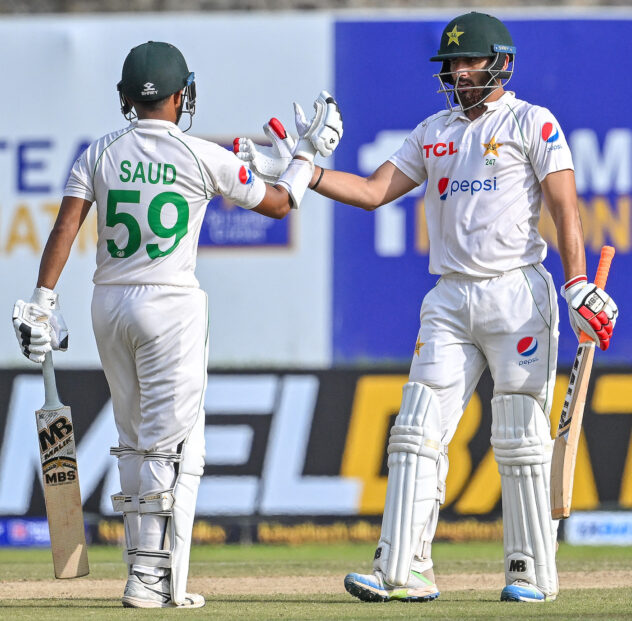 Shakeel and Agha Salman hit attacking fifties to snatch the momentum back for Pakistan