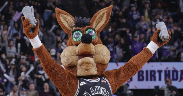 Spurs Coyote is one of the most popular NBA mascots