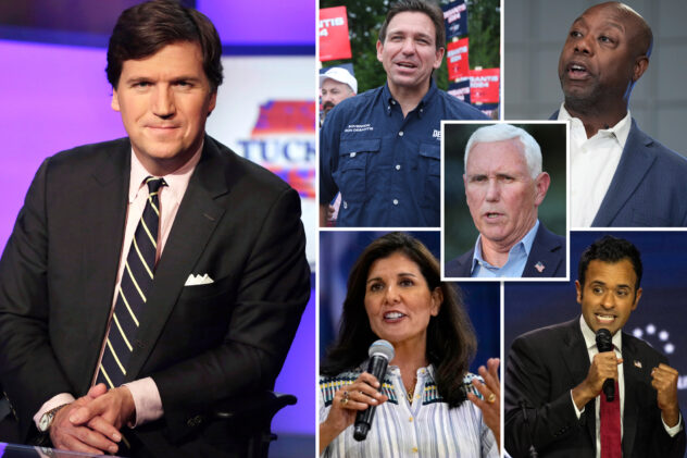 Tucker Carlson to host GOP presidential primary forum with 5 candidates 