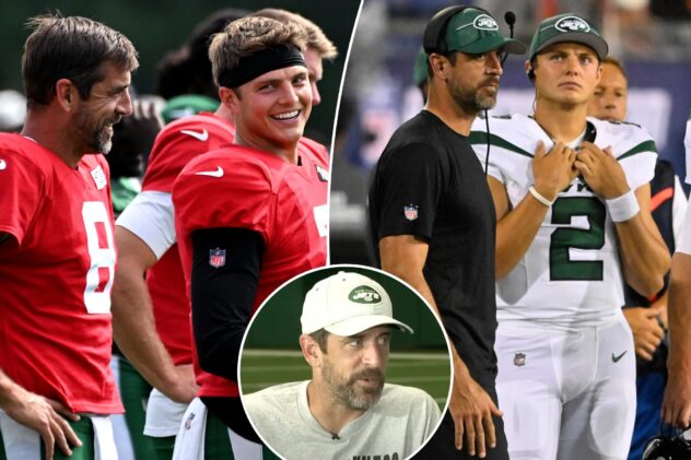 Aaron Rodgers’ Jets succession plan: ‘Few good years’ and then a lot of Zach Wilson
