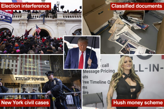 Here are the 91 counts Trump is facing in four different cases