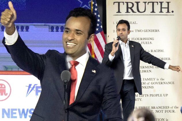 It’s a race for the White House — not chief Twit — as Vivek Ramaswamy struggles to stay normal