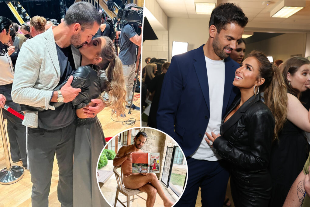 Jessie James Decker’s husband, Eric, poses nude with her cookbook