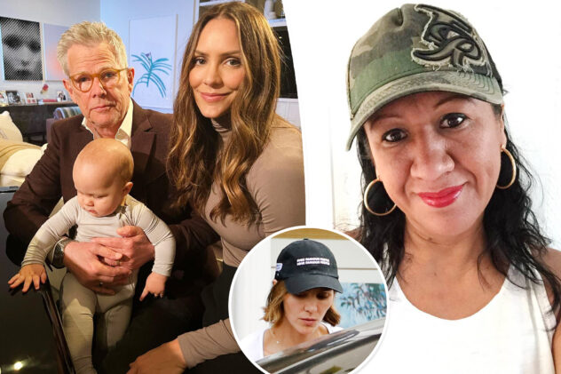 Katharine McPhee appears somber back in Los Angeles after nanny’s shocking death