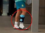 Matildas bombshell as Sam Kerr is spotted wearing ice pack on her calf as Tony Gustavsson provides concerning update ahead of Women's World Cup semi-final against England... but is all as it seems?