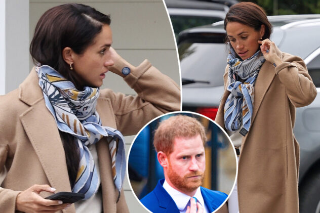 Meghan Markle wears anti-stress patch while Prince Harry is away in Tokyo