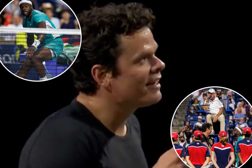 Milos Raonic snaps at bizarre call on crucial point where ‘net didn’t count’