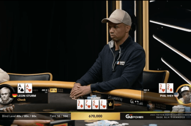 Phil Ivey Cracks Aces with the Dirty Diaper to Bust WSOP Champion