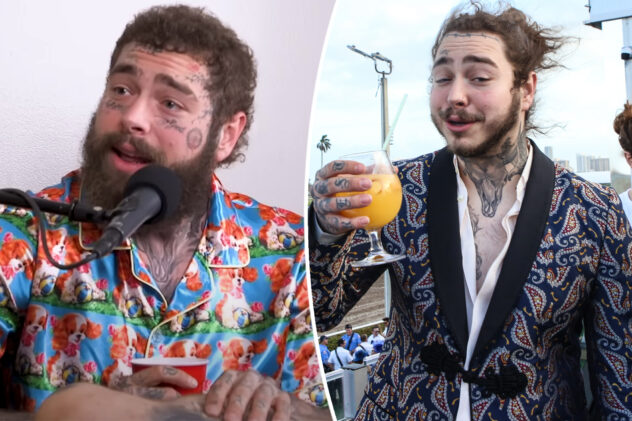Post Malone admits fiancée turned down his first proposal when he was ‘hammered’