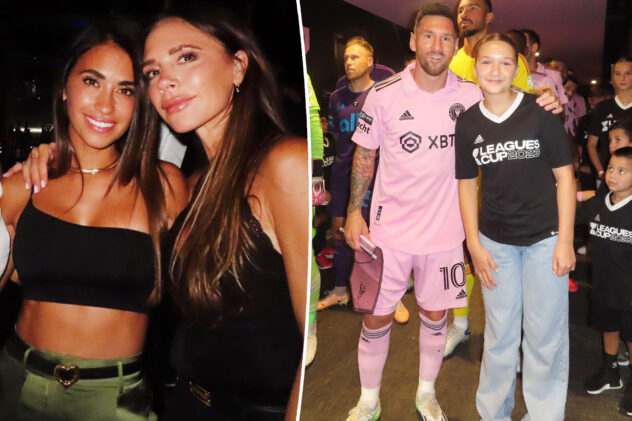 Victoria Beckham, daughter Harper leave Miami restaurant after bloody fight breaks out over Lionel Messi selfie