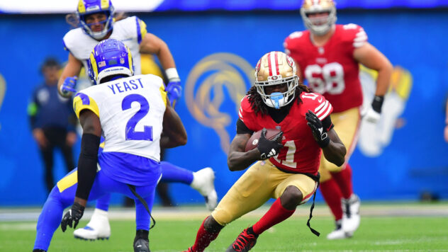 49ers WR Brandon Aiyuk not expected to play vs. Giants, per report