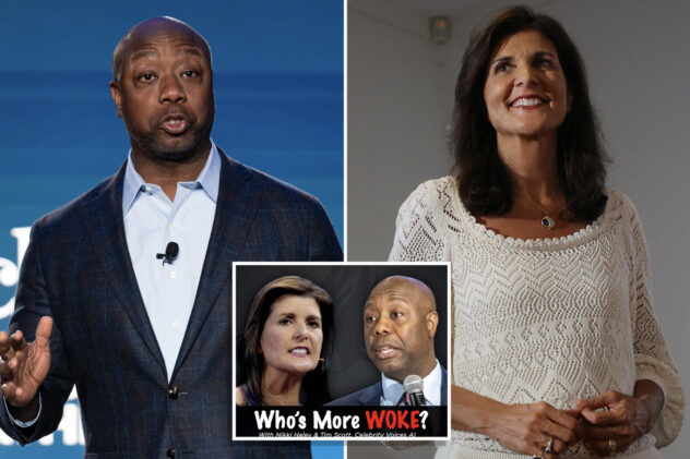 Attack ad uses AI-generated voices of Nikki Haley and Tim Scott to claim they’re ‘too woke’