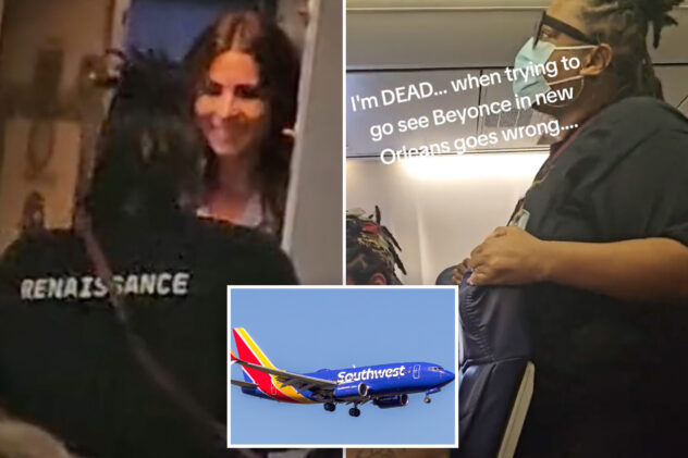 Beyonce fan caught sneaking onto Southwest Airlines flight headed to New Orleans concert
