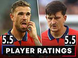 ENGLAND PLAYER RATINGS: Kyle Walker impresses on a landmark night as he nets his FIRST England goal on his 77th cap... but Jordan Henderson and Harry Maguire struggle to justify controversial call-ups