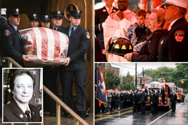 Firefighter who died from 9/11 illness honored by FDNY amid downpours, state of emergency