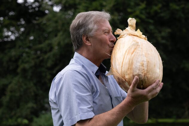 Gardener grows a nearly 20-pound onion that may have broken world record