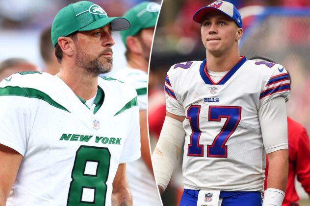 Jets vs. Bills prediction, pick for ‘Monday Night Football’: Aaron Rodgers, Josh Allen duel