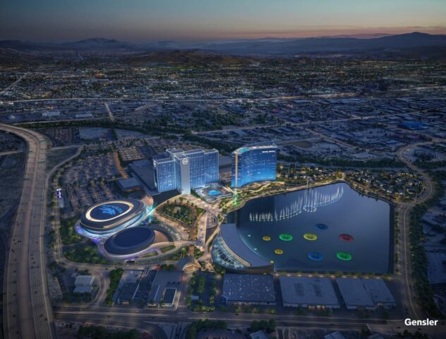 Nevada college basketball getting new arena at giant Reno resort with aquatic driving range