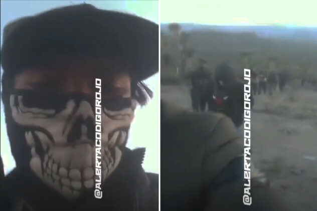 Sick cartel video shows gangster in skull mask lead six Mexican teens to their death