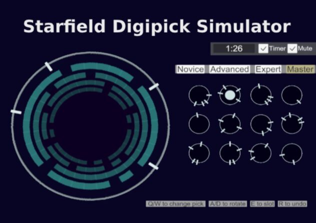Starfield's digipick mini-game is now available as a fan-made browser game