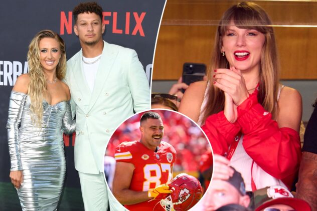 Taylor Swift connected with Brittany Mahomes at Travis Kelce’s Chiefs party