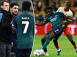 Arsenal suffer injury blow as Bukayo Saka is subbed off during Champions League clash against Lens after having only just recovered from a knock, ahead of Sunday's showdown against Man City