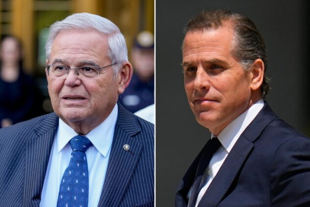 Bob Menendez is being charged as a foreign agent — so why not Hunter Biden?