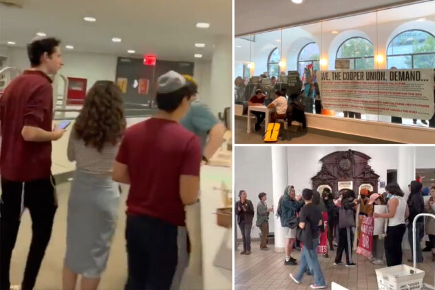 Cooper Union barricades Jewish students inside library as pro-Palestine protesters bang on doors