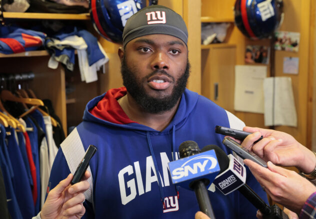 Giants’ Andrew Thomas practices lightly but unlikely to face Jets