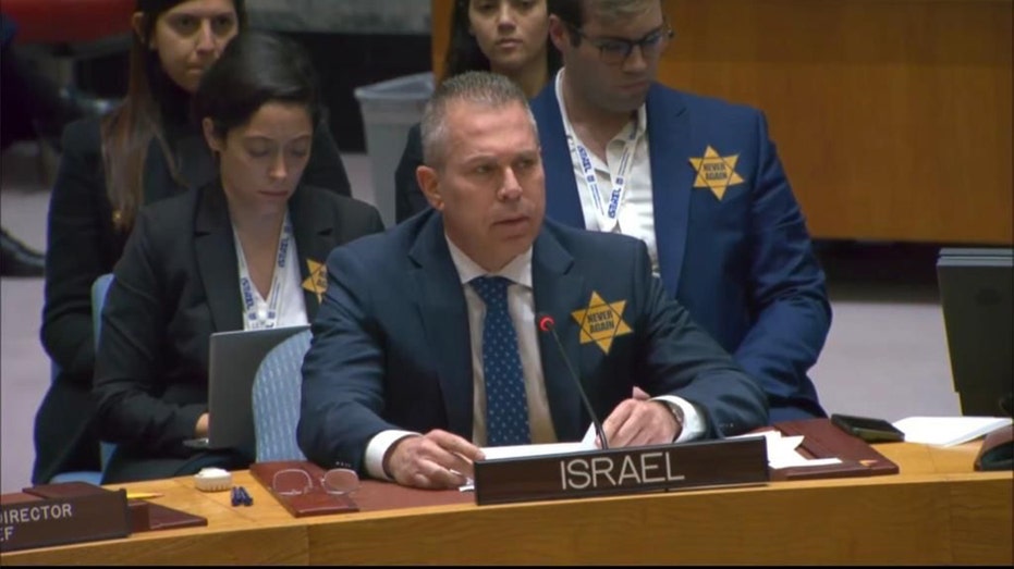 Israel ambassador blasts UN 'silence' over Hamas atrocities; to wear yellow star until terrorists condemned