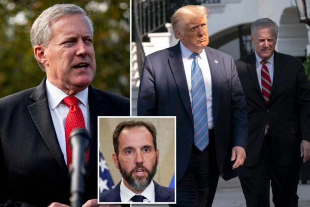 Mark Meadows granted immunity in federal 2020 election case against Trump: report 
