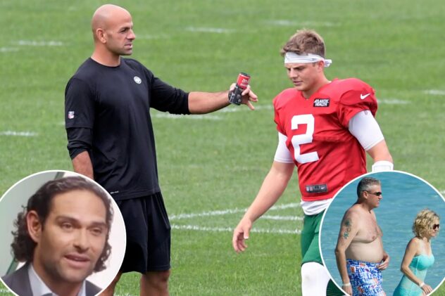 Mark Sanchez asks Jets’ Robert Saleh if a Rex Ryan tattoo move is coming
