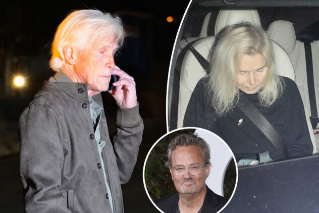 Matthew Perry’s mom, father and stepdad seen arriving at the actor’s home after shocking death