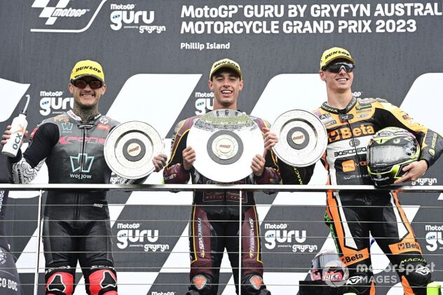 MotoGP Australian GP: Arbolino takes Moto2 win amid crash carnage