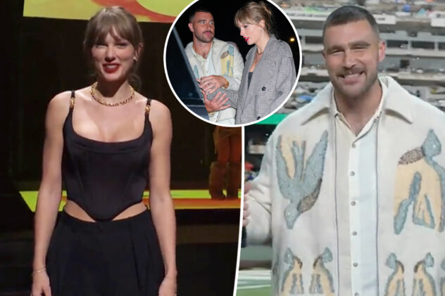 Taylor Swift and Travis Kelce ‘couldn’t keep hands off each other’ backstage at ‘SNL’