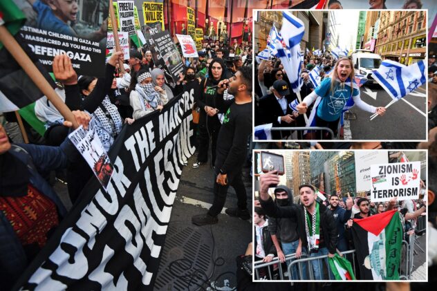 Thousands of pro-Palestine supporters swarm NYC, face off with Israel backers on global ‘day of Jihad’