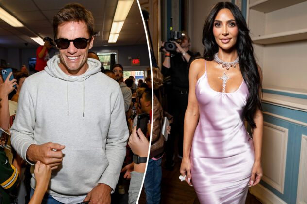 Tom Brady, Kim Kardashian reunite at Jay-Z’s VIP blackjack party