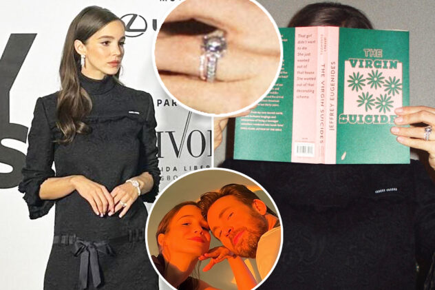 Alba Baptista shows off sparkling rings on her left hand after marrying Chris Evans