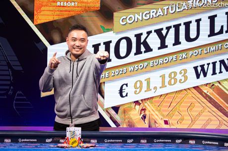 Cash Game Specialist Hokyiu Lee Triumphs in 2023 WSOPE Event #4: €2,000 Pot-Limit Omaha (€91,183)