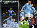 Didier Drogba shows his appreciation to Erling Haaland after the Man City striker kept his Ballon d'Or promise by recreating the Chelsea legend's iconic goal celebration