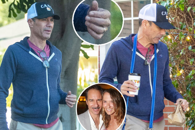 Eric McCormack still wearing his wedding ring after wife of 26 years files for divorce