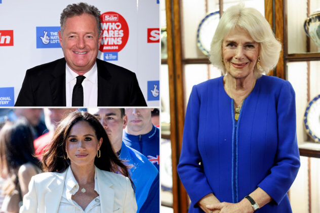 Queen Camilla thanked Piers Morgan for dissing Meghan Markle, new book claims