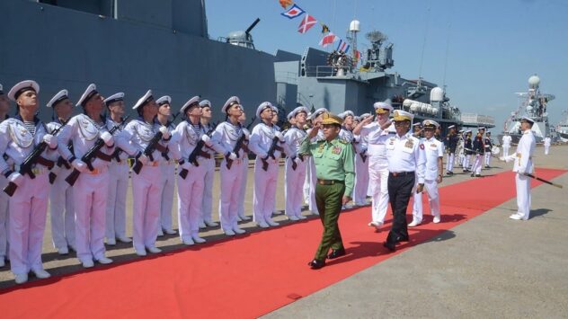Russia conducts joint naval drill with military-governed Burma