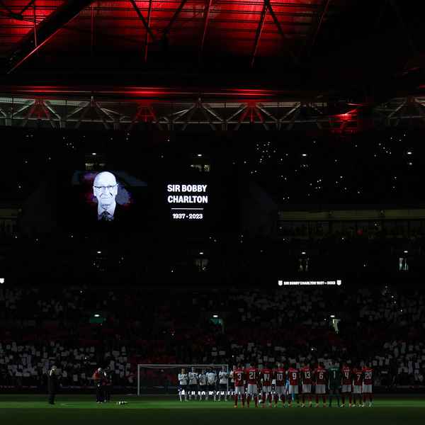 Sir Bobby Charlton honoured at England v Malta