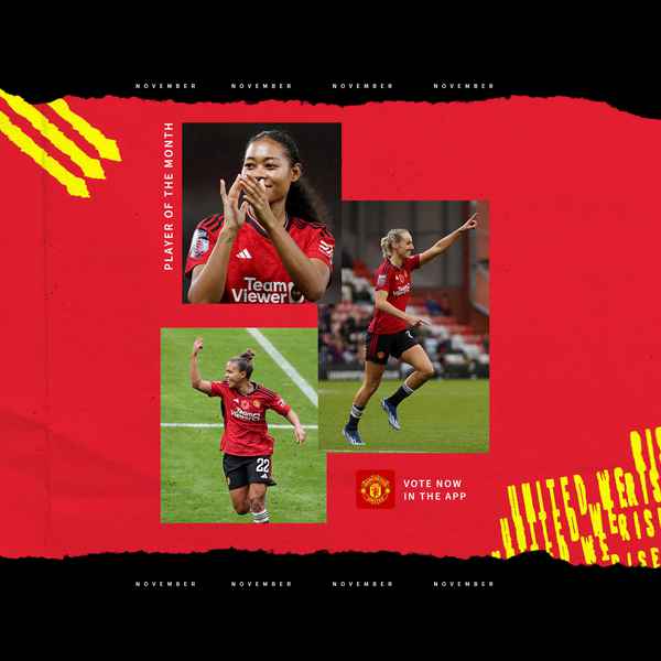 Vote for United Women's Player of the Month